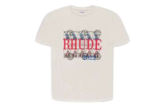 Rhude White Stamp T Shirt